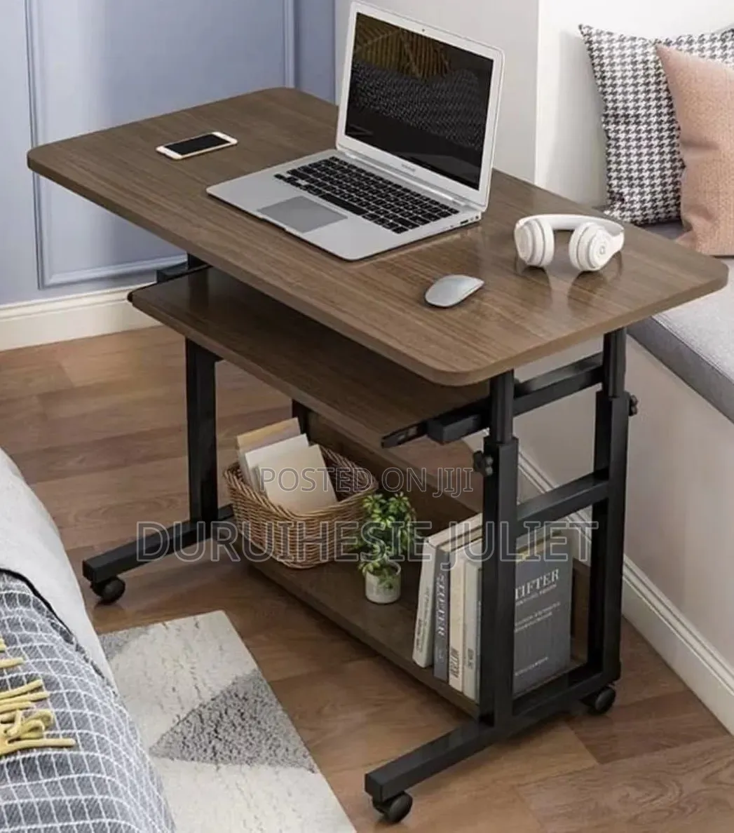 3 Layer Adjustable Laptop Table With Drawer