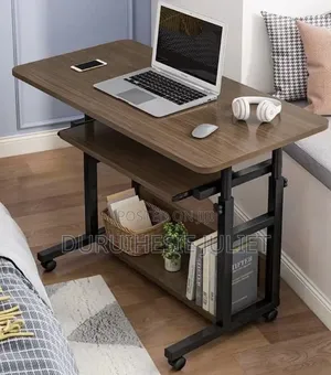 3 Layer Adjustable Laptop Table With Drawer
