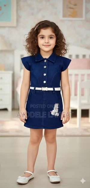 Girl Denim Gown