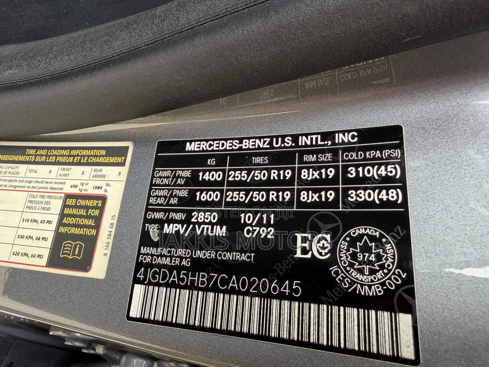 Mercedes-Benz M Class 2012 Silver