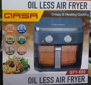 Qasa Air Fryer With Transparent Front Lid