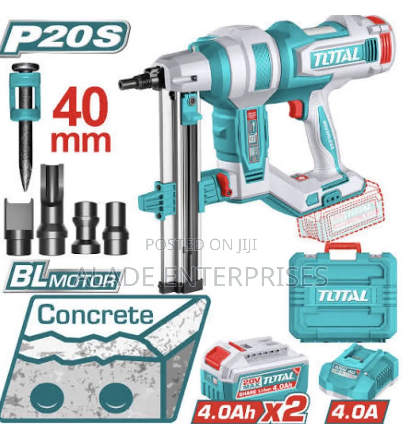 Total Cordless Concrete Nailer