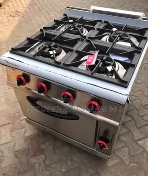 Industrial Gas Cooker 4 Burner With Oven