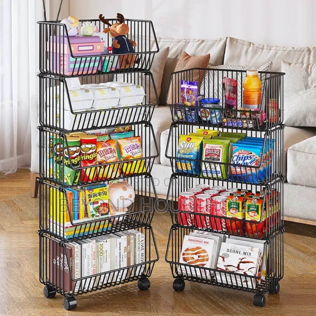 5 Layer Vegetable Fruit Rack Trolley