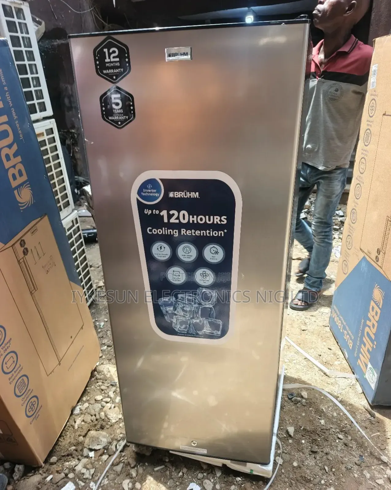 Original Bruhm Inverter Ice Maker Blocks Upright Freezer 7 Step Etc.