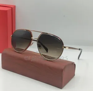 High End Gucci Aviator Sunglasses a Black Frame and Gradient Lenses.