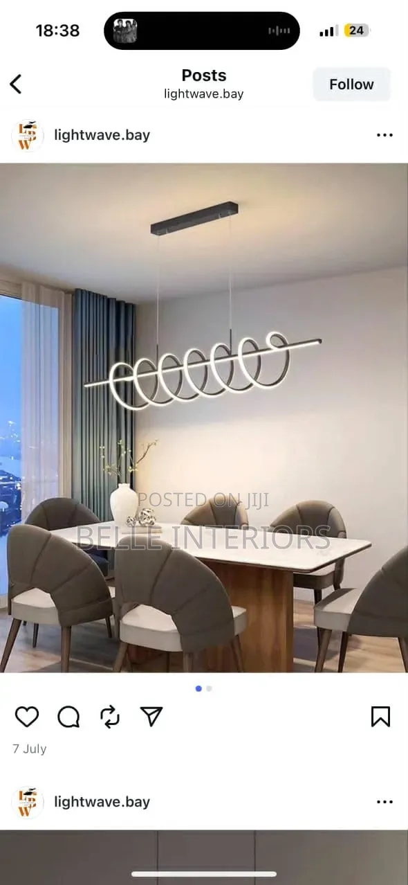 E Minimalist Restaurant Pendat Light