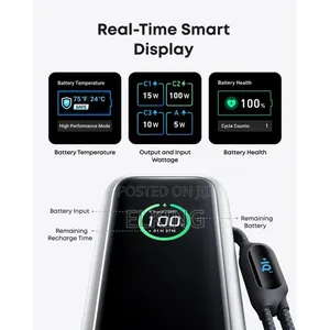Anker Laptop Power Bank (, 165w, Built-in and Retractable Cables