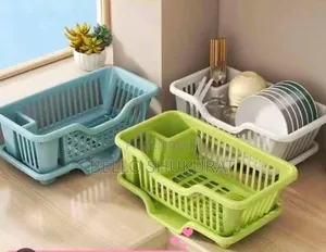 Plastic Bowl Rack With Tray