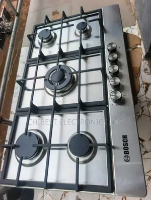 Bosch 90cm Cabinet Built-in 5 Burners Blueflame Light Gas Cooker Hob.