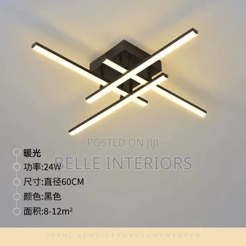 Mew Modern Led Ceiling Light Black