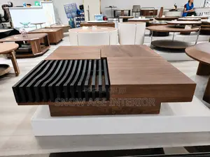 Nordic Walnut Storage Coffee Table (Center Table)