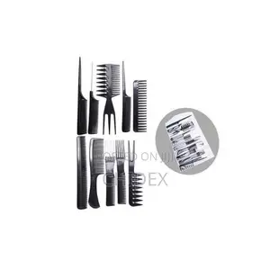 10pcs Professional Hair Combs Kits Salon Barber Comb