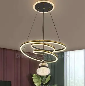 Nordic Modern Chandelier Glass Black and Gold Chandelier for Living