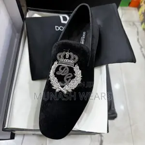 Italian Velvet Dolce Gabbana Luxury Shoes 40-46