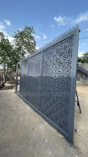 Lasercut Rolling Grey Gate