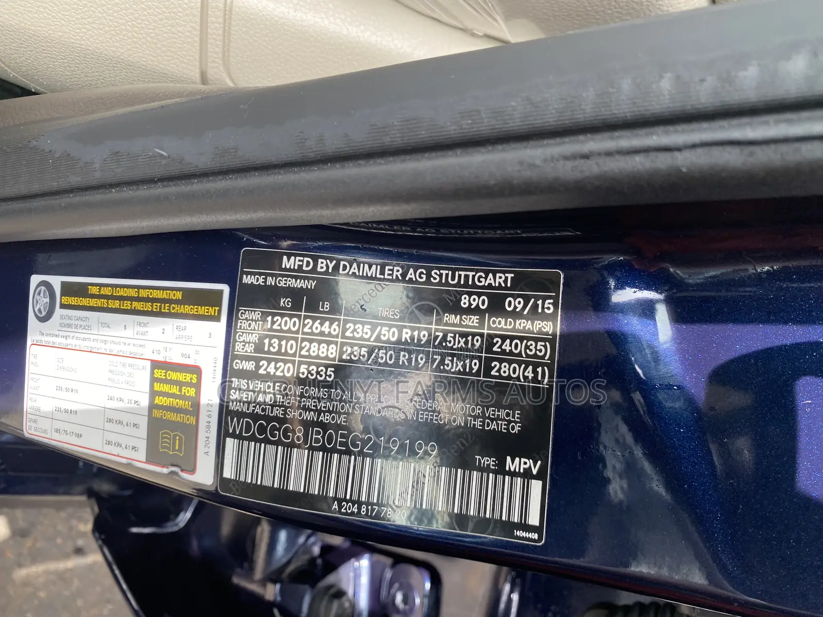 Mercedes-Benz GLK-Class 2015 Blue