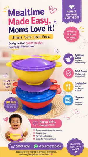 Infant Feeding Bowl With Suction