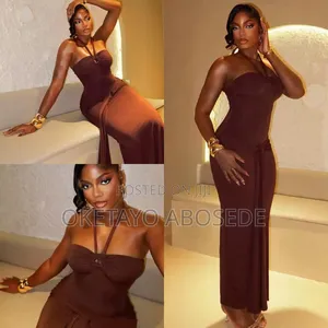 Turkey Sleeveless Halter Neck Maxi Dress