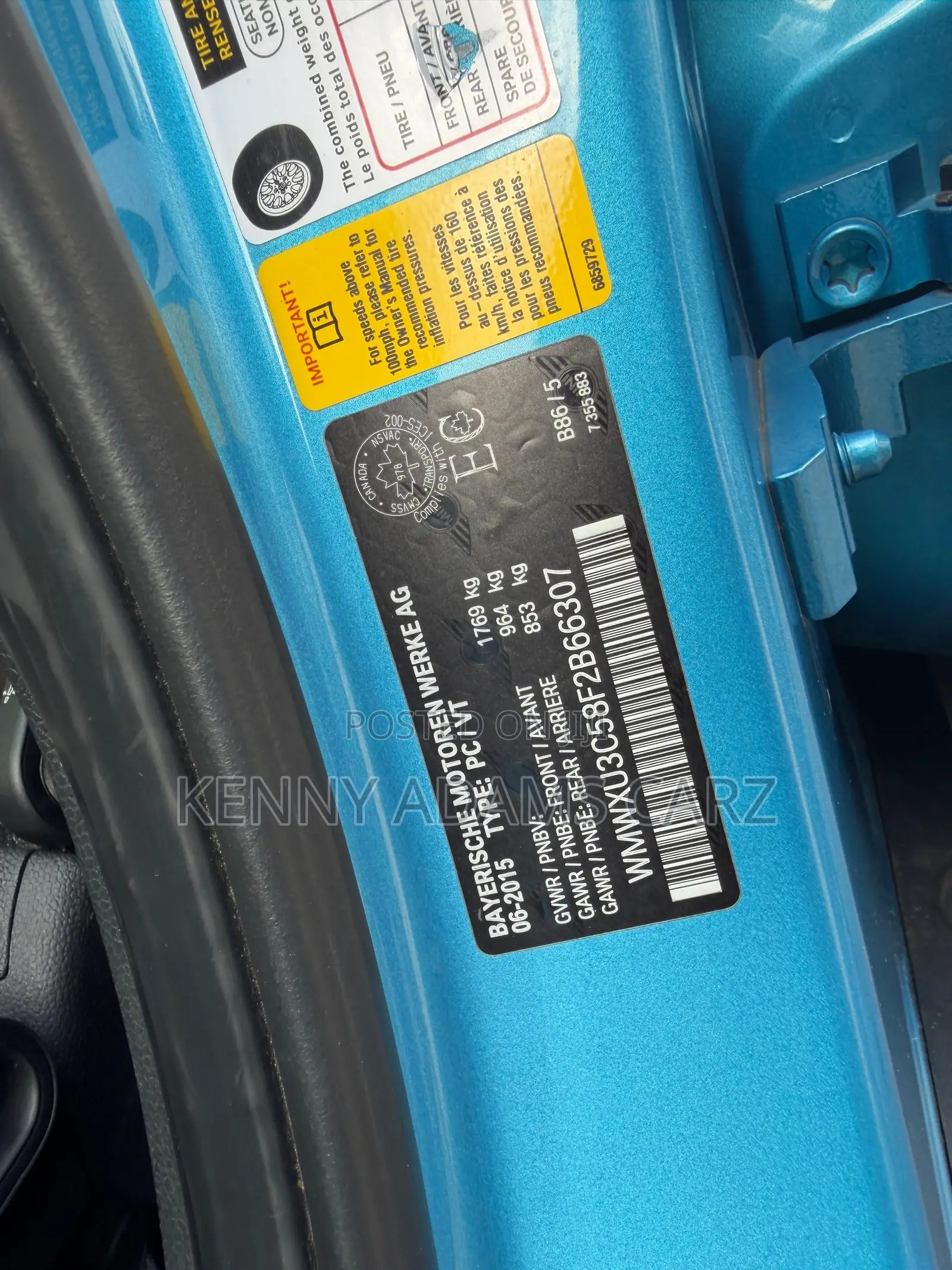 Mini Cooper 2016 Blue