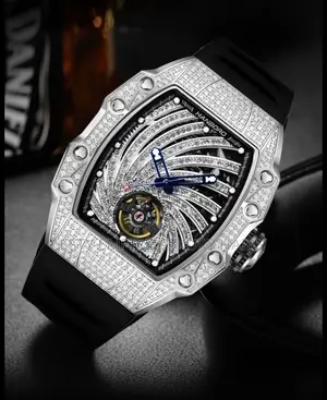 High Quality Luxury Hanboro Rubber Wristwatch