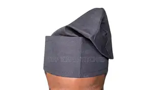 Premium Black Fila Gobi Cap (Yoruba Traditional Cap)