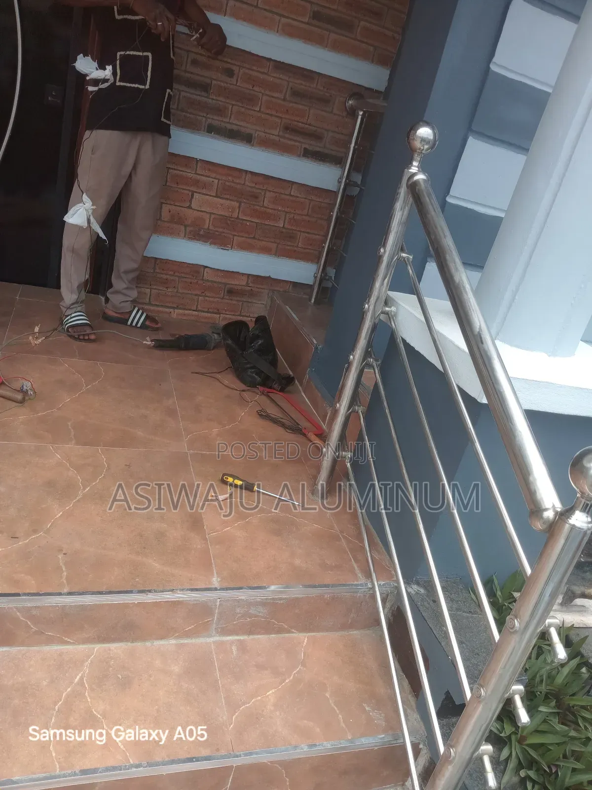 Stainless Handrails Installation