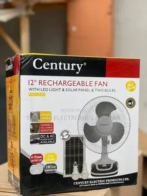 Century 12 Inches Rechargeable Fan