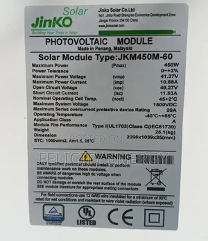 Jinko Solar Panel 450watt