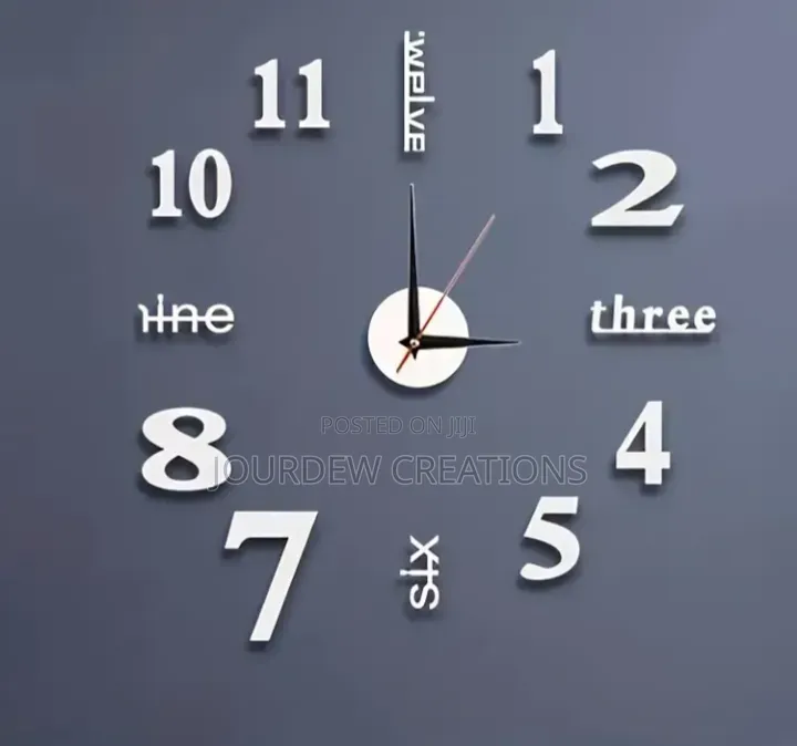 Modern Diy Self-Adhesive Clock