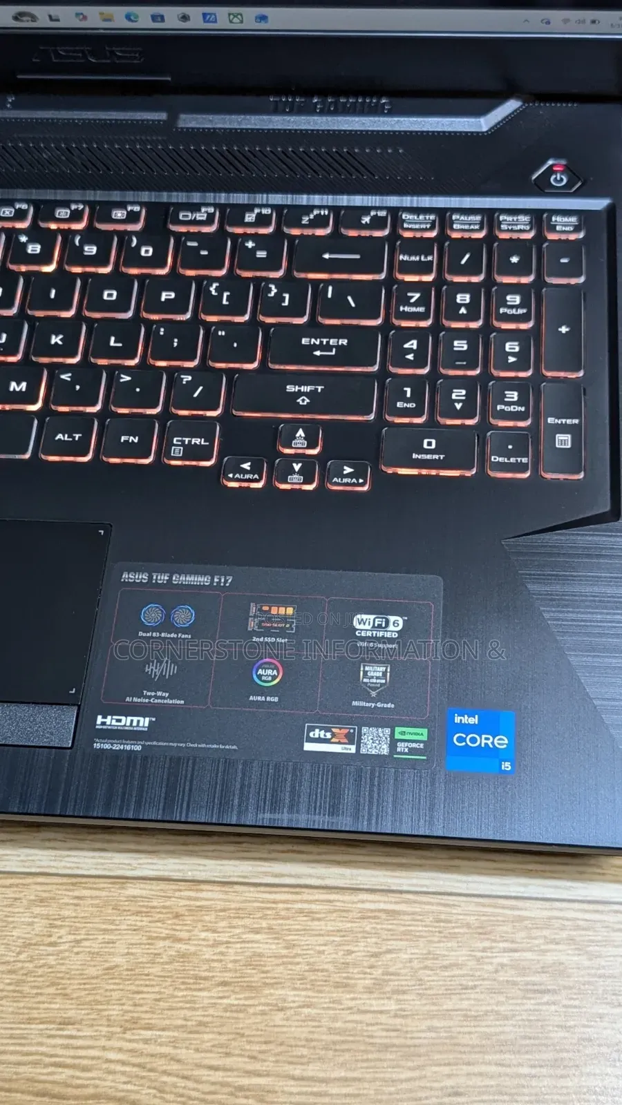 Laptop Asus TUF Gaming A17 8GB Intel Core i5 SSD 512GB
