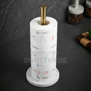 Luxury Gold Marble Base Kitchen Paper Holder