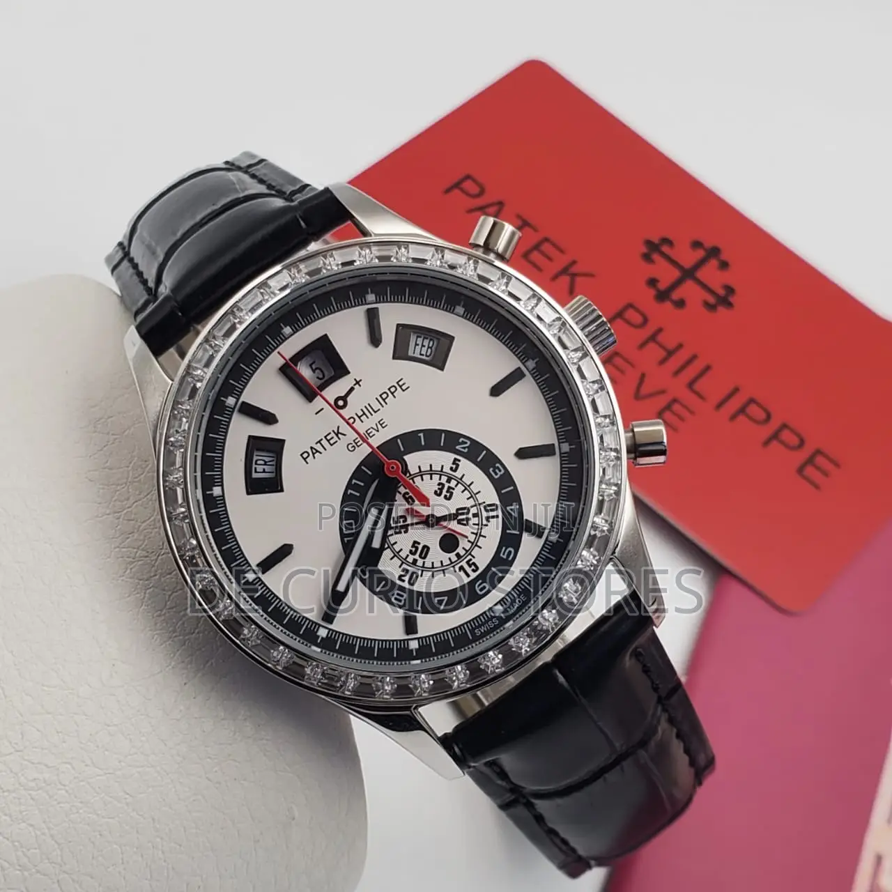 Patek Philippe Male Watch Leather Strap Automatic System