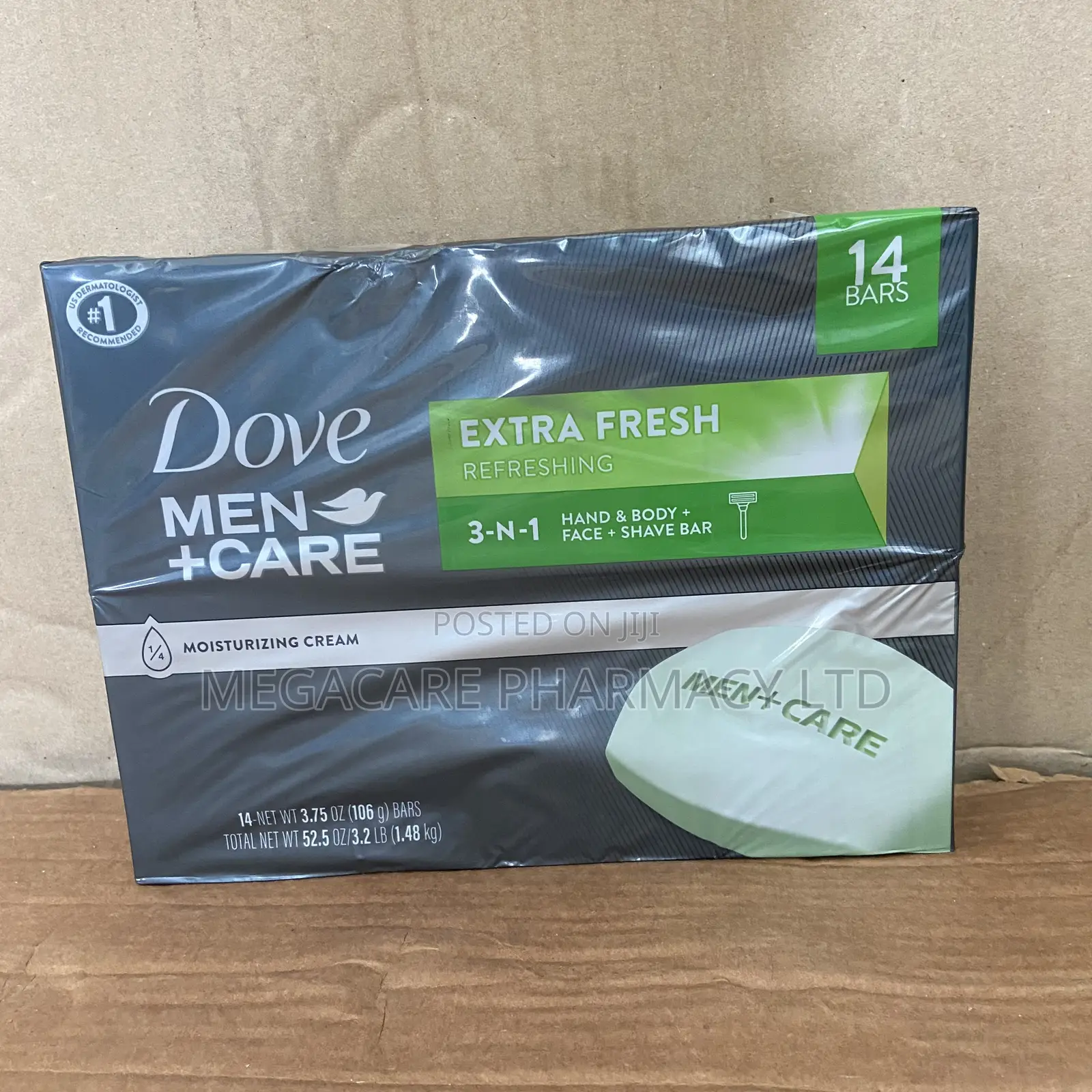 Dove Men→ +Care Moisturizing Cream Extra Fresh Refreshing 3-N-1