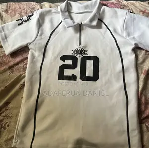 White Tee Shirt (Black Prints)