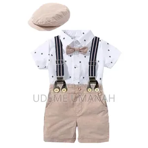 Baby Boy Gentleman 3in1 Set. It Comes With a Papal's Cap.0-18 Months