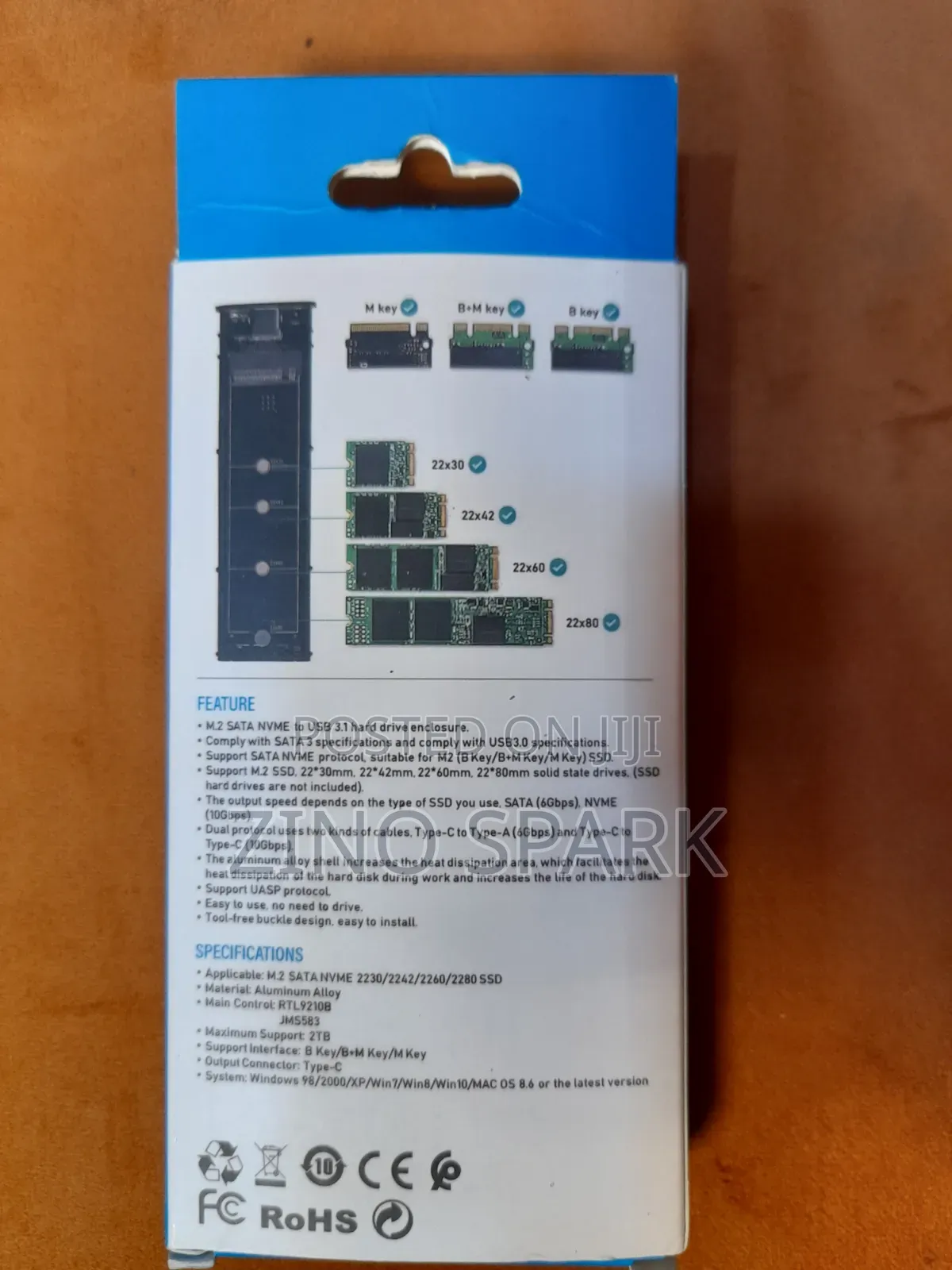 M.2 Case NGFF SSD Enclosure