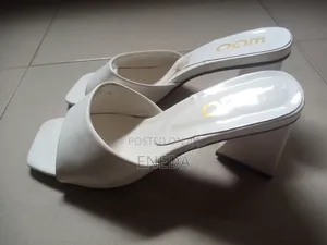 White Slide on Shoe