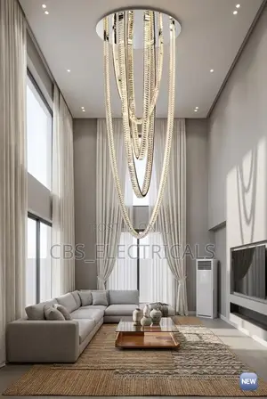 Cascading Ribbon Chandelier
