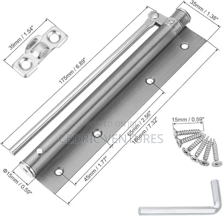Stainless Steel Adjustable Automatic Door Closer