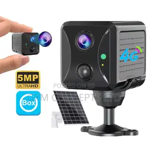 Ubox 5mp Solar Powered 4g Wifi PTZ Camera With Sim Card Slot