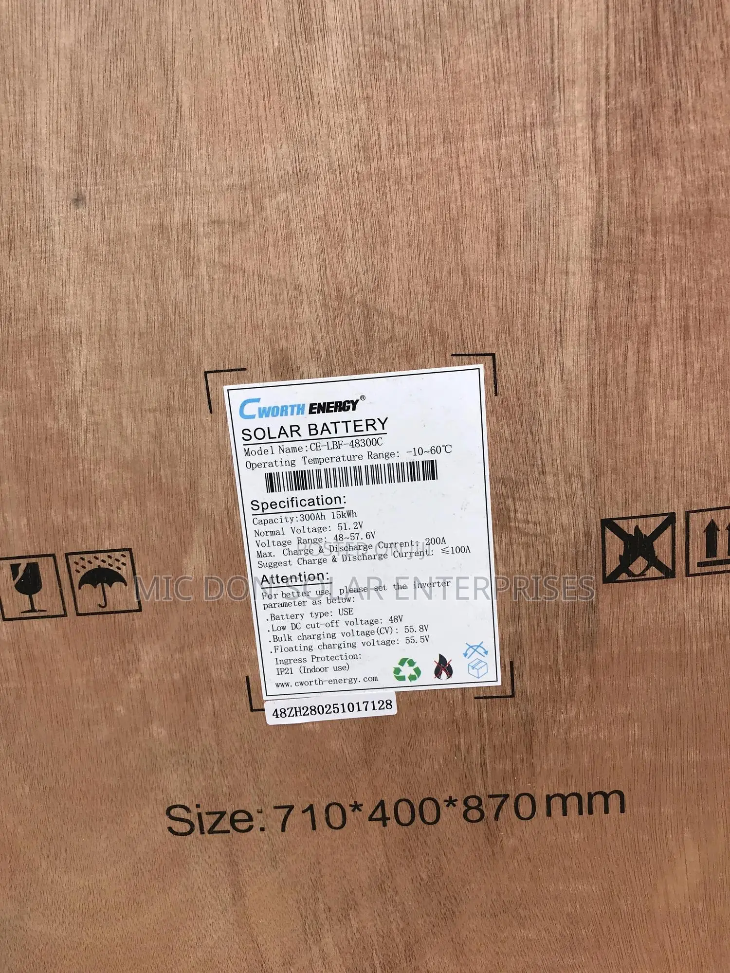 Cworth 15kwh Lithium Battery