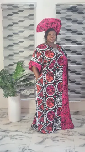 100% Cotton Ankara Bubu Gown
