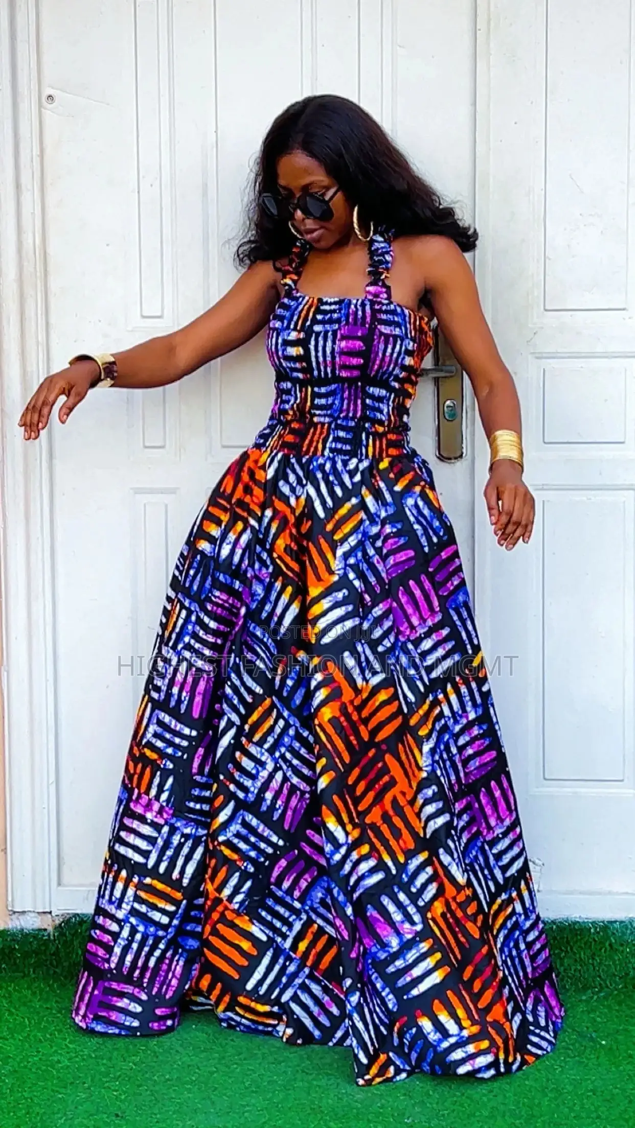 Ankara Dungaree Set - Style 785