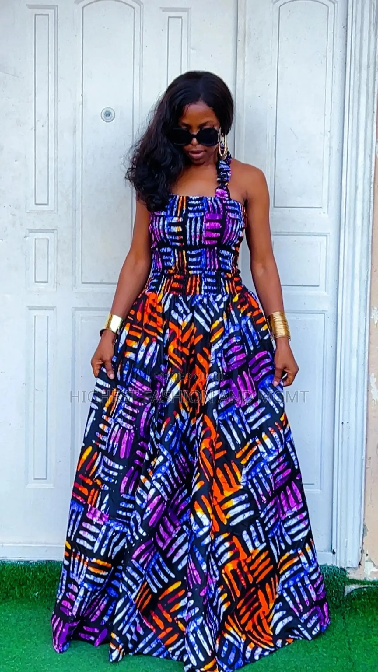 Ankara Dungaree Set - Style 785