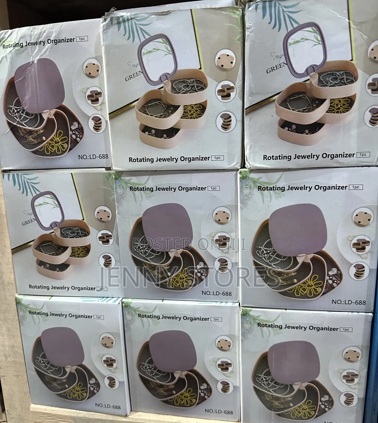 4 Layer Rotating Jewelry Organizer