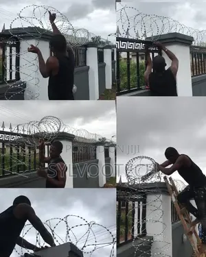 Installation Of Barb Wire