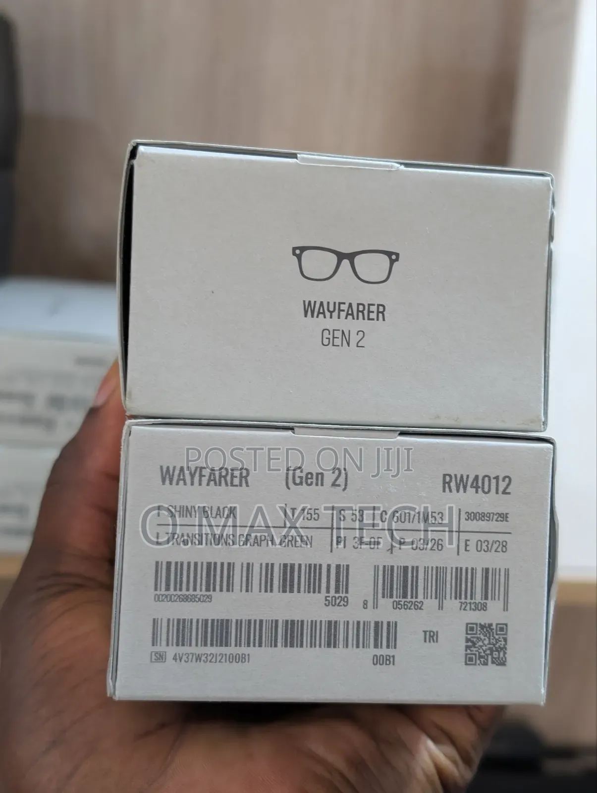 Ray-Ban Meta Wayfarer (Gen 2), Model Code Rw4012