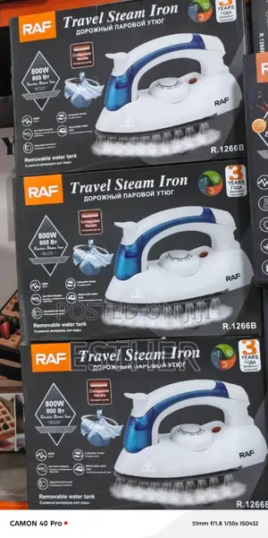 Raf Foldable Travel Iron