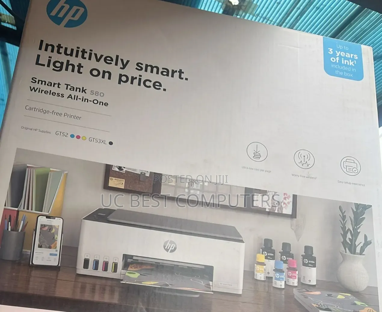 Hp Smart Tank 580 Wireless All in One Printer